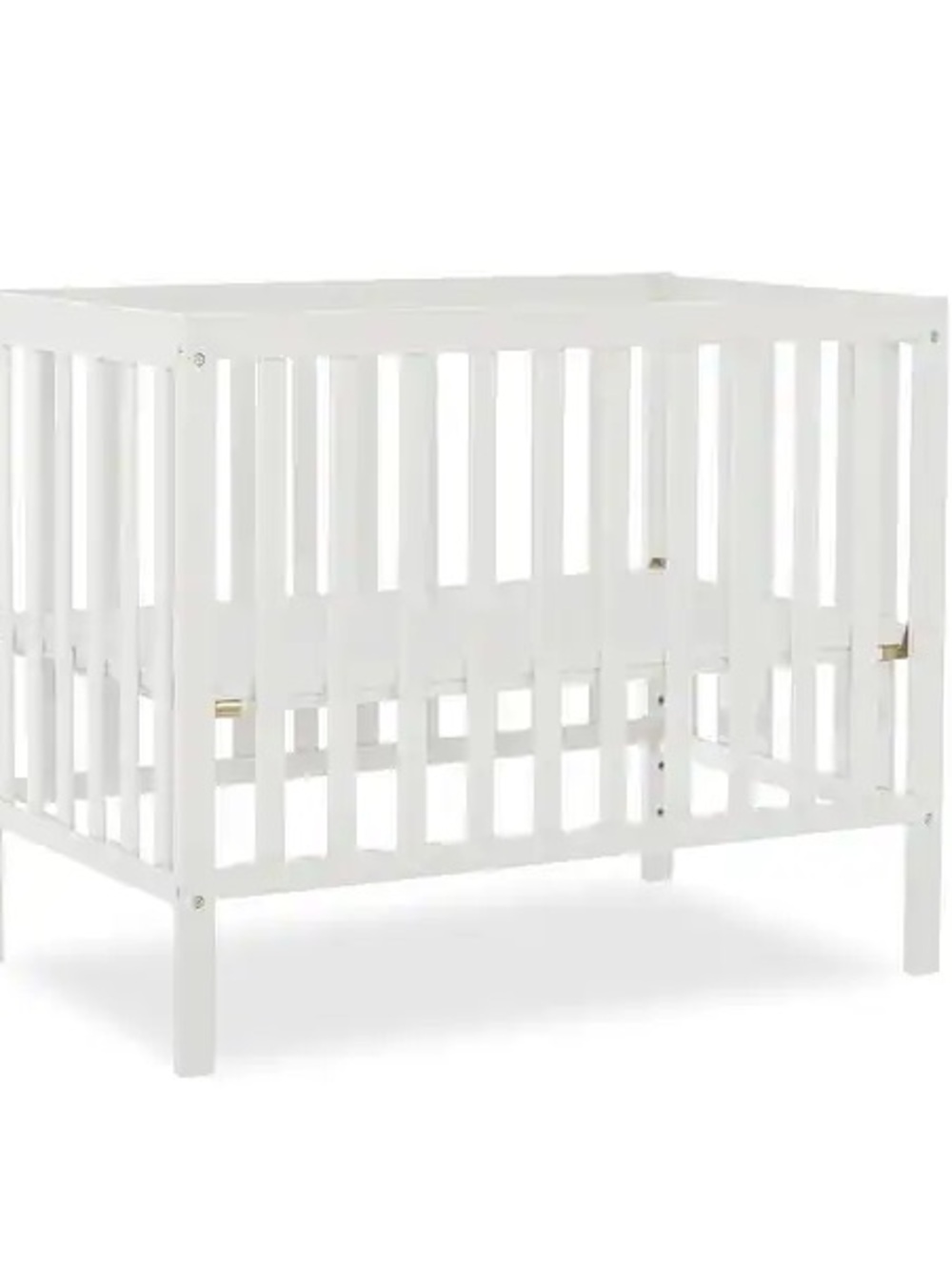 Dreamers White Slatted Baby miniature crib